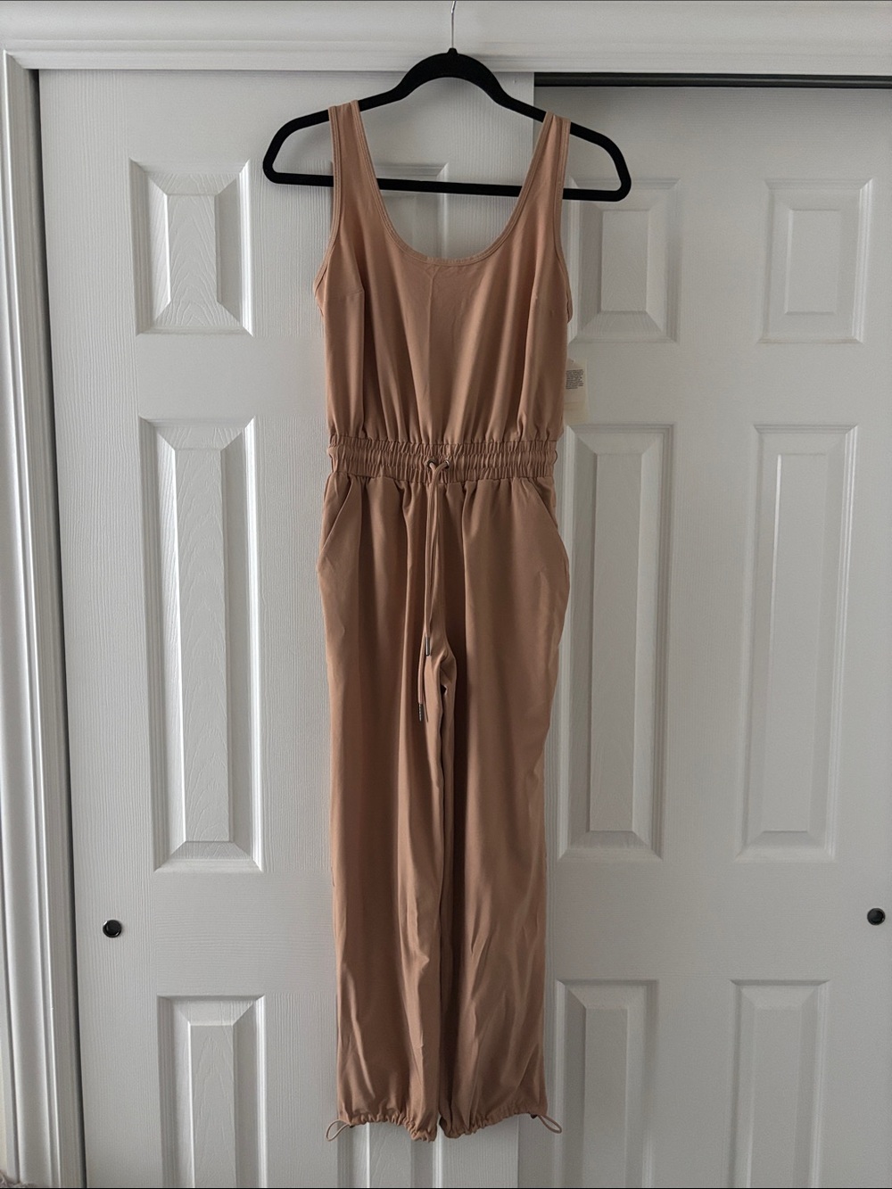 Abercrombie & Fitch Tan Sleeveless Jumpsuit